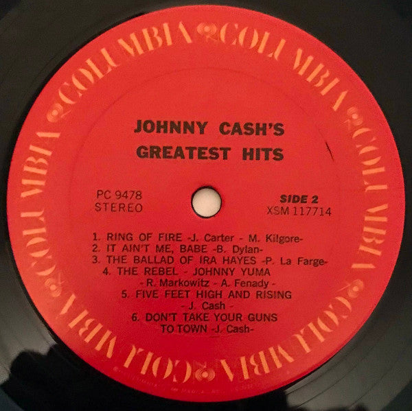 Johnny Cash : Johnny Cash's Greatest Hits Volume 1 (LP,Compilation,Reissue,Stereo)
