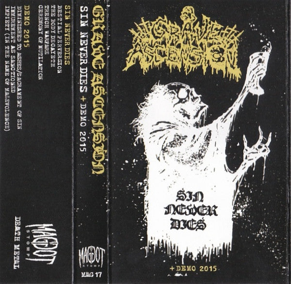Grave Ascension : Sin Never Dies + Demo 2015 (EP,Limited Edition,Reissue)