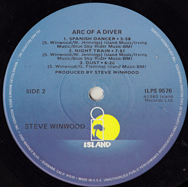 Steve Winwood : Arc Of A Diver (LP,Album)