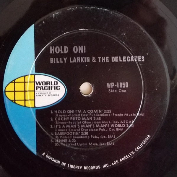 Billy Larkin And The Delegates : Hold On! (LP,Album,Misprint,Mono)