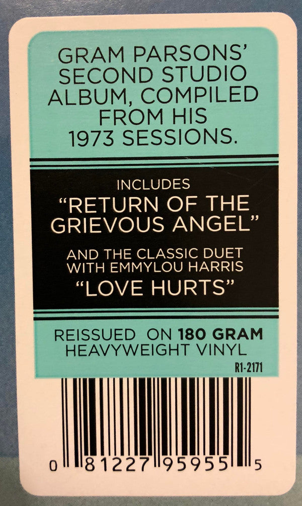 Gram Parsons : Grievous Angel (LP,Album,Reissue,Remastered)