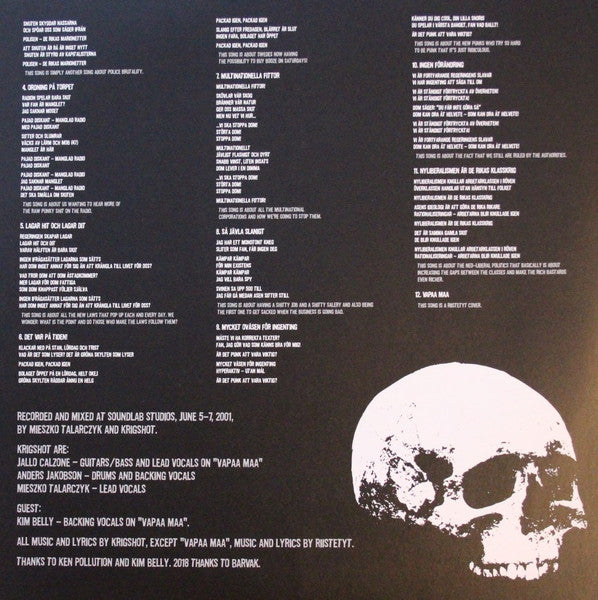 Krigshot : Örebro-Mangel (LP,Album,Repress)