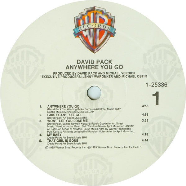 David Pack : Anywhere You Go.... (LP,Album)