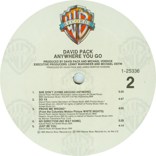 David Pack : Anywhere You Go.... (LP,Album)