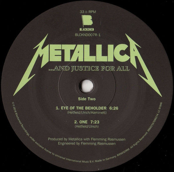Metallica : ...And Justice For All (LP,Album,Reissue,Remastered)