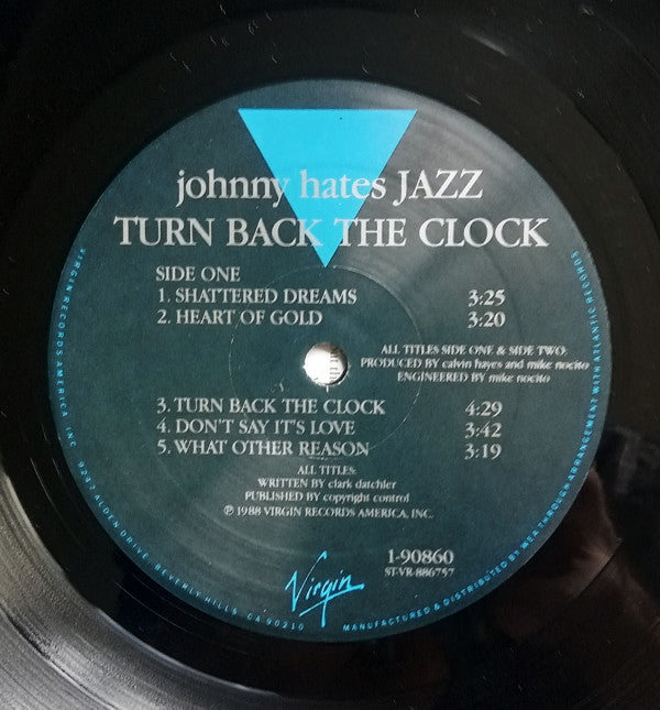 Johnny Hates Jazz : Turn Back The Clock (LP,Album)