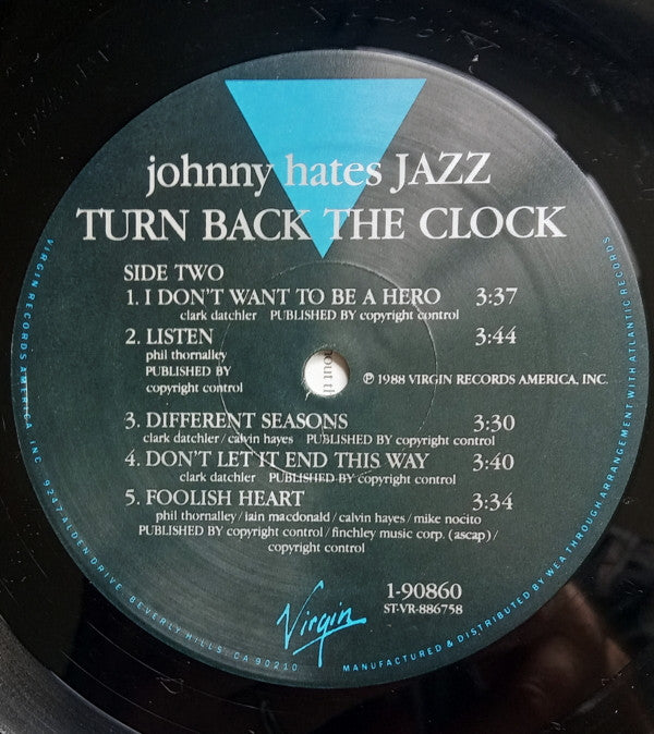 Johnny Hates Jazz : Turn Back The Clock (LP,Album)