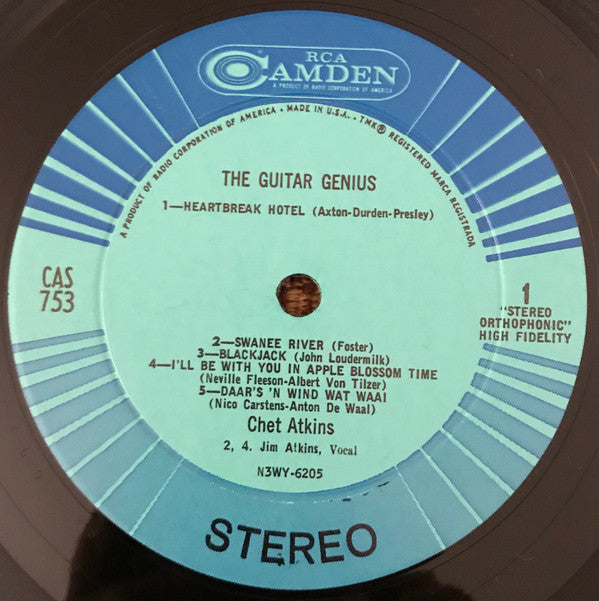 Chet Atkins : The Guitar Genius (LP,Album,Stereo)