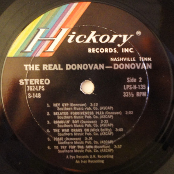 Donovan : The Real Donovan (LP,Compilation,Stereo)