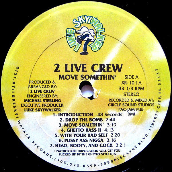 2 Live Crew, The : Move Somthin' (LP,Album)