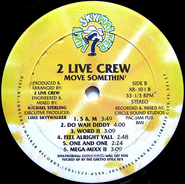 2 Live Crew, The : Move Somthin' (LP,Album)