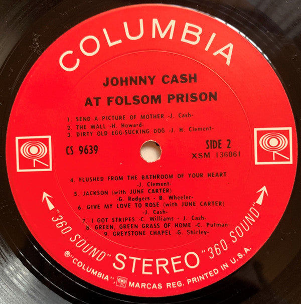 Johnny Cash : At Folsom Prison (LP,Album,Stereo)