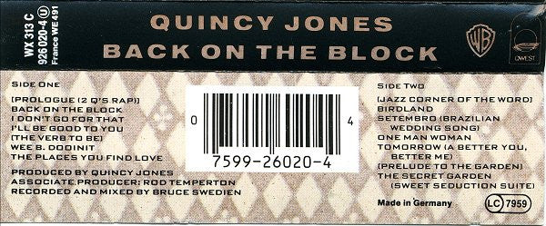 Quincy Jones : Back On The Block (Album)
