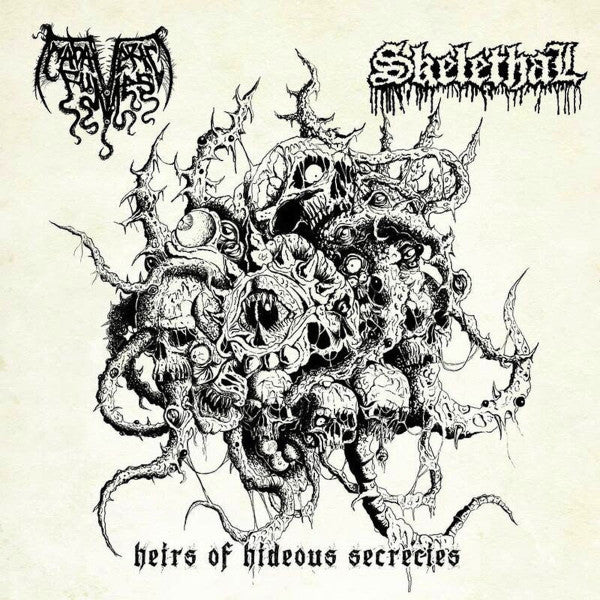Cadaveric Fumes / Skelethal : Heirs Of Hideous Secrecies (7",33 ⅓ RPM,Limited Edition)