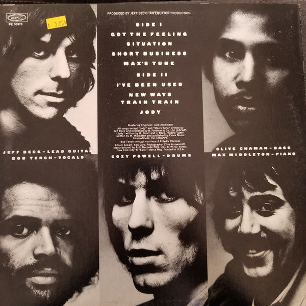 Jeff Beck Group : Rough And Ready (LP,Album,Repress)
