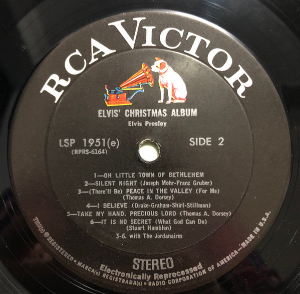 Elvis Presley : Elvis' Christmas Album (LP,Album,Reissue,Stereo)