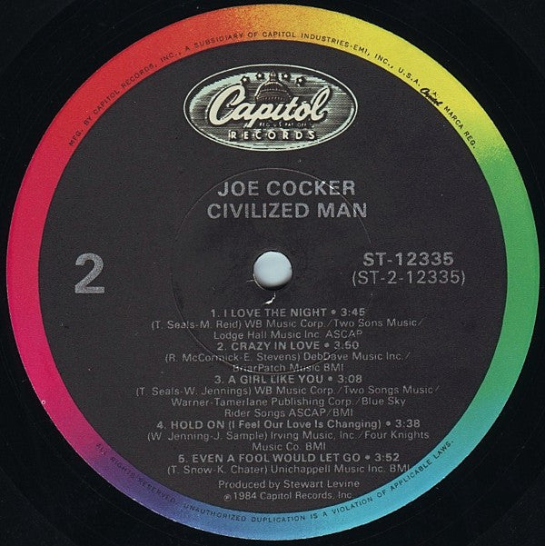 Joe Cocker : Civilized Man (LP,Album)