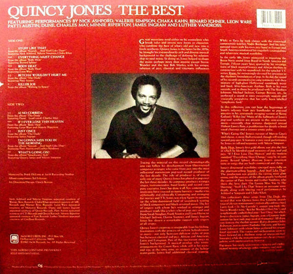 Quincy Jones : The Best (LP,Compilation)