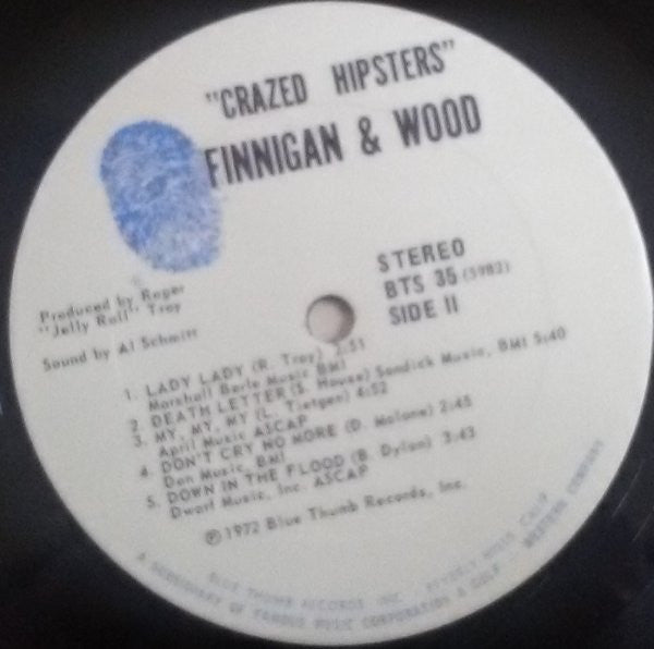 Finnigan And Wood : Crazed Hipsters (LP,Album,Stereo)