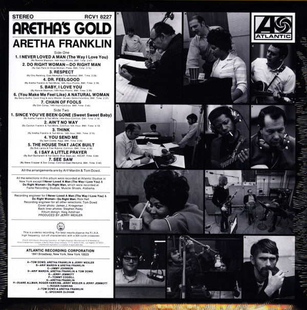 Aretha Franklin : Aretha's Gold (LP,Compilation,Limited Edition,Reissue)