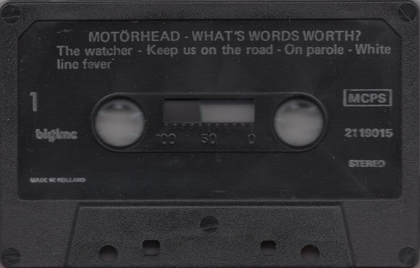 Motörhead : What's Words Worth? - Recorded Live (Album,Stereo)