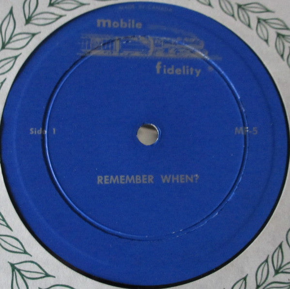 No Artist : Remember When? (LP,Mono)