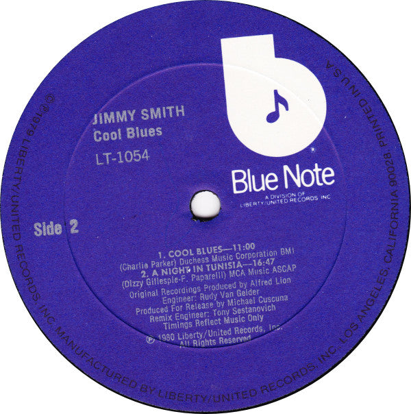 Jimmy Smith : Cool Blues (LP,Album,Mono)