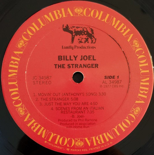 Billy Joel : The Stranger (LP,Album,Stereo)