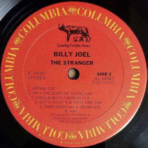 Billy Joel : The Stranger (LP,Album,Stereo)