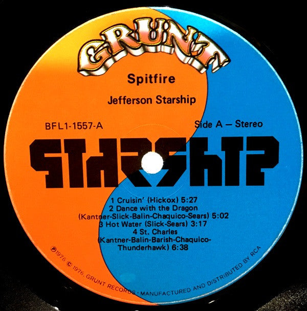 Jefferson Starship : Spitfire (LP,Album)