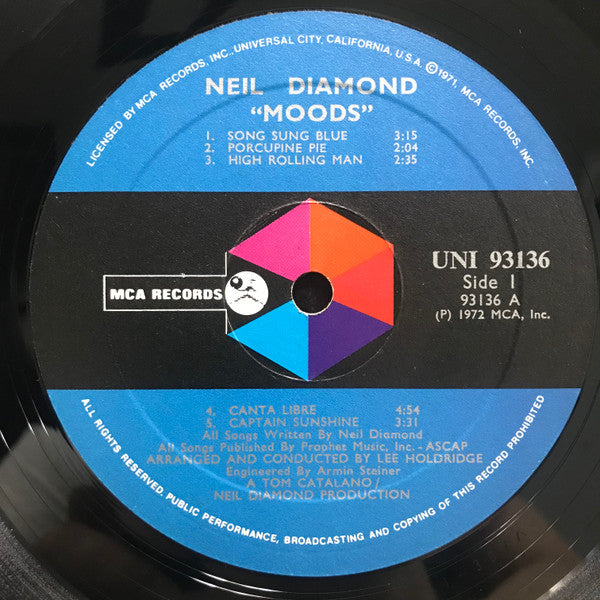 Neil Diamond : Moods (LP,Album,Reissue)