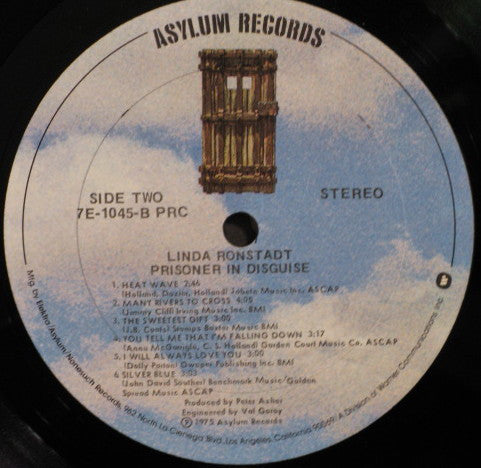 Linda Ronstadt : Prisoner In Disguise (LP,Album)