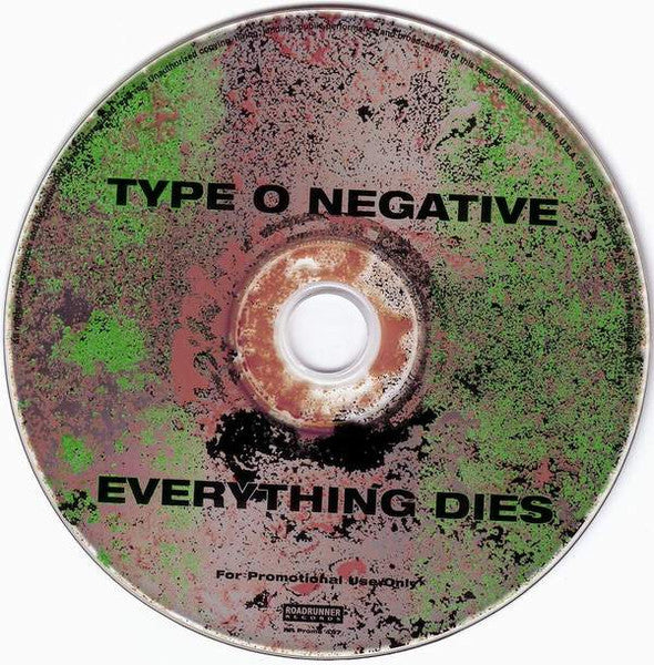 Type O Negative : Everything Dies (Single,Promo)