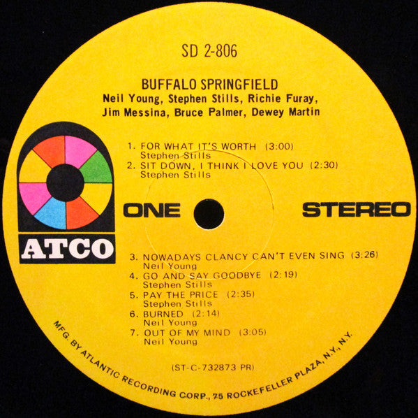 Buffalo Springfield : Buffalo Springfield (LP,Compilation,Stereo)