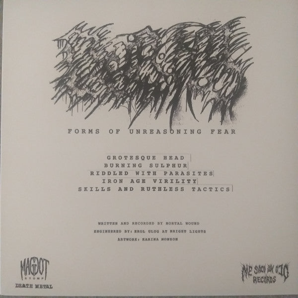 Mortal Wound : Forms Of Unreasoning Fear (12",45 RPM,Limited Edition)