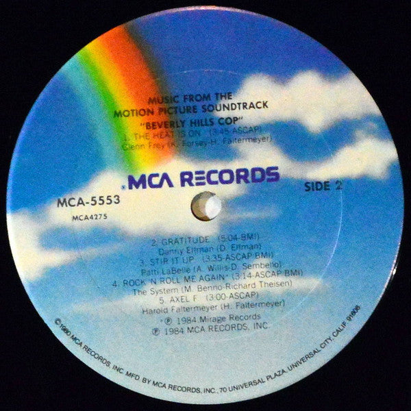 Various : Music From The Motion Picture Soundtrack - Beverly Hills Cop (LP,Compilation)