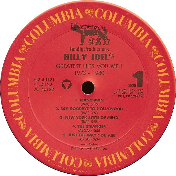 Billy Joel : Greatest Hits Volume I & Volume II (LP,Compilation)