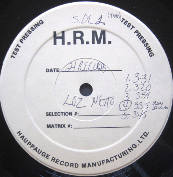 Loz Netto's Bzar : Loz Netto's Bzar (LP,Album,Test Pressing)