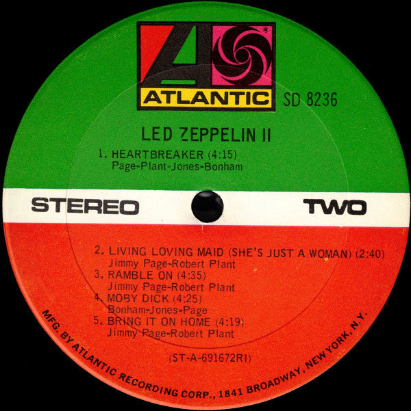 Led Zeppelin : Led Zeppelin II (LP,Album,Repress,Stereo)