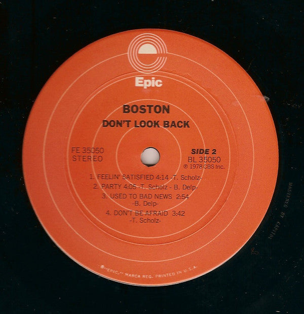 Boston : Don't Look Back (LP,Album)