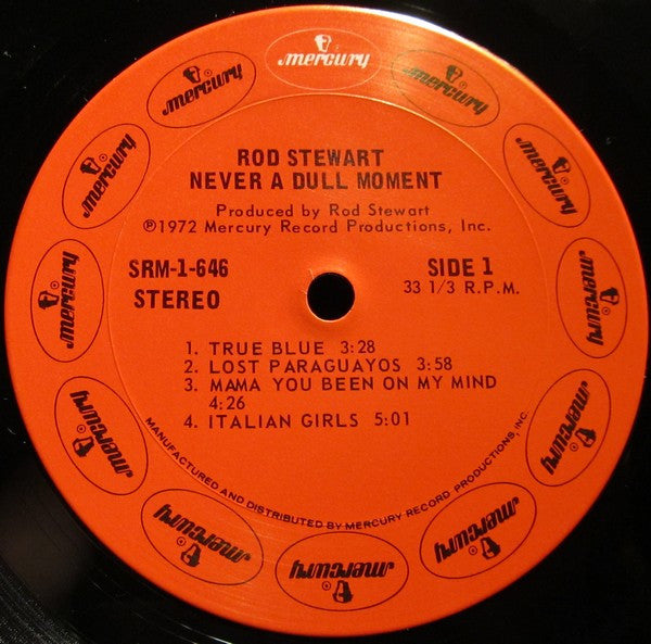 Rod Stewart : Never A Dull Moment (LP,Album,Stereo)