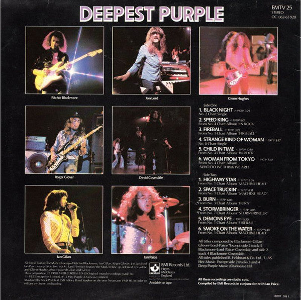 Deep Purple : Deepest Purple (The Very Best Of Deep Purple) (LP,Compilation)