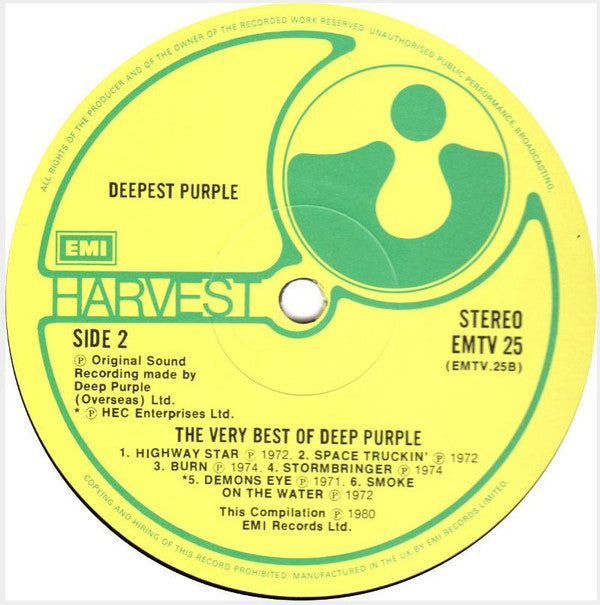 Deep Purple : Deepest Purple (The Very Best Of Deep Purple) (LP,Compilation)