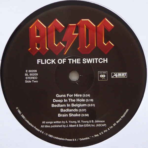AC/DC : Flick Of The Switch (LP,Album,Reissue,Remastered)