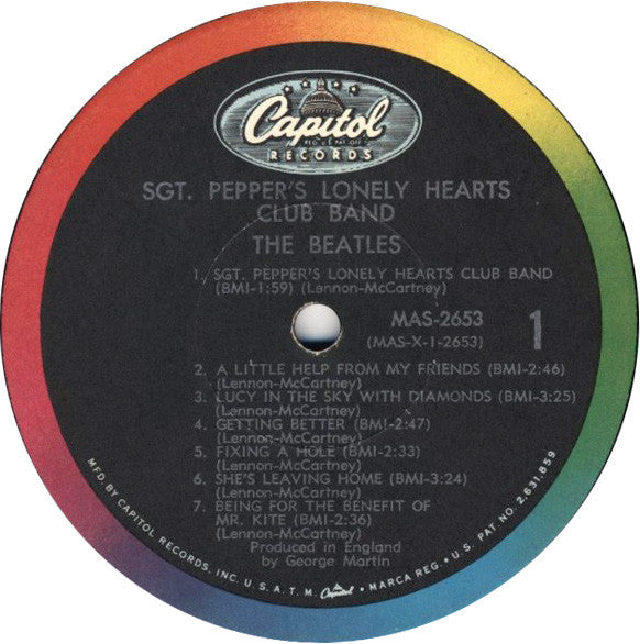 Beatles, The : Sgt. Pepper's Lonely Hearts Club Band (LP,Album,Mono)