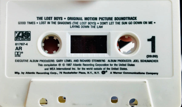 Various : The Lost Boys - Original Motion Picture Soundtrack (Album)
