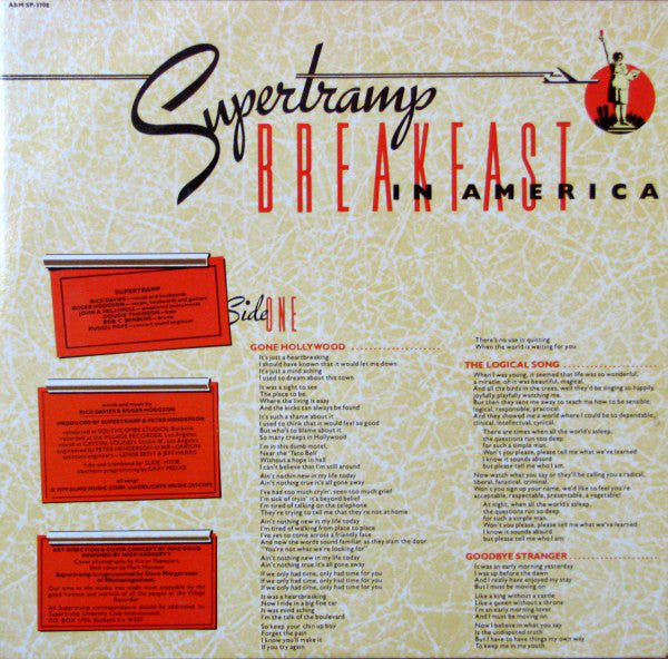 Supertramp : Breakfast In America (LP,Album)