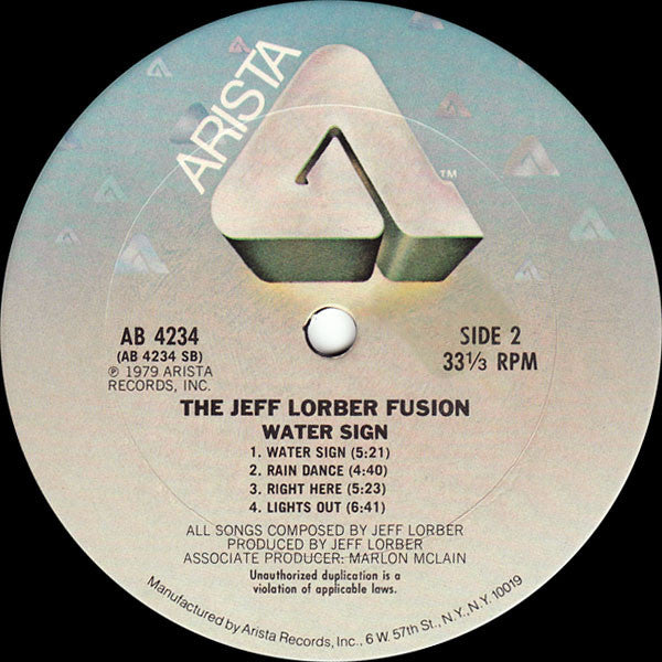 Jeff Lorber Fusion, The : Water Sign (LP,Album)