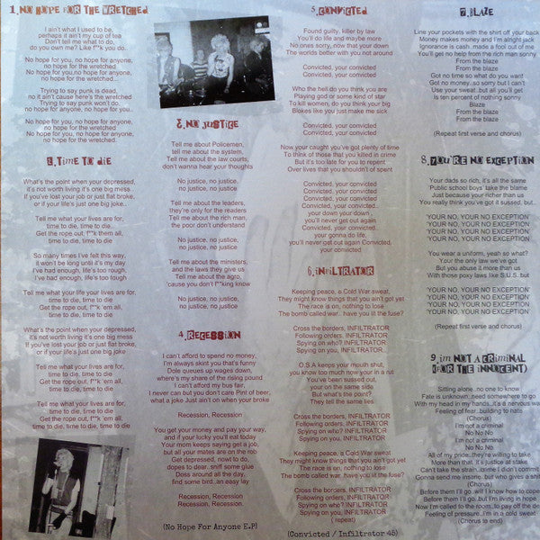 Dead Wretched : No Hope For You (LP,Compilation,Limited Edition)