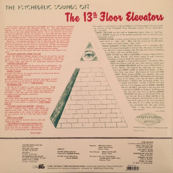 13th Floor Elevators : The Psychedelic Sounds Of The 13th Floor Elevators (LP,Album,Reissue)